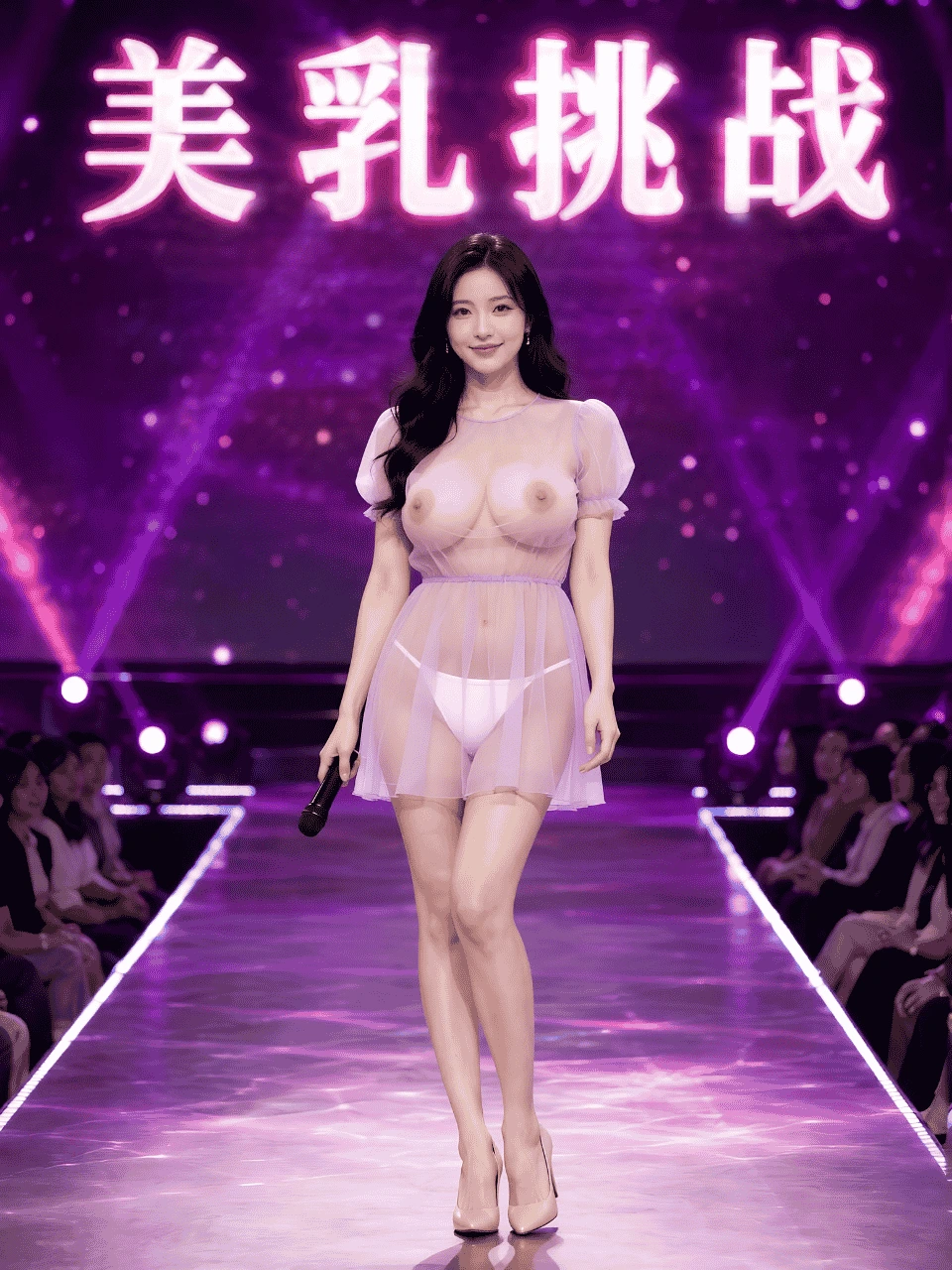 美乳挑战海报