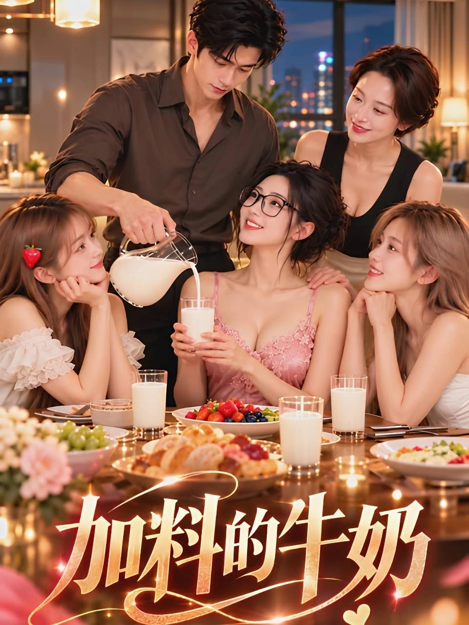 加料的牛奶海报