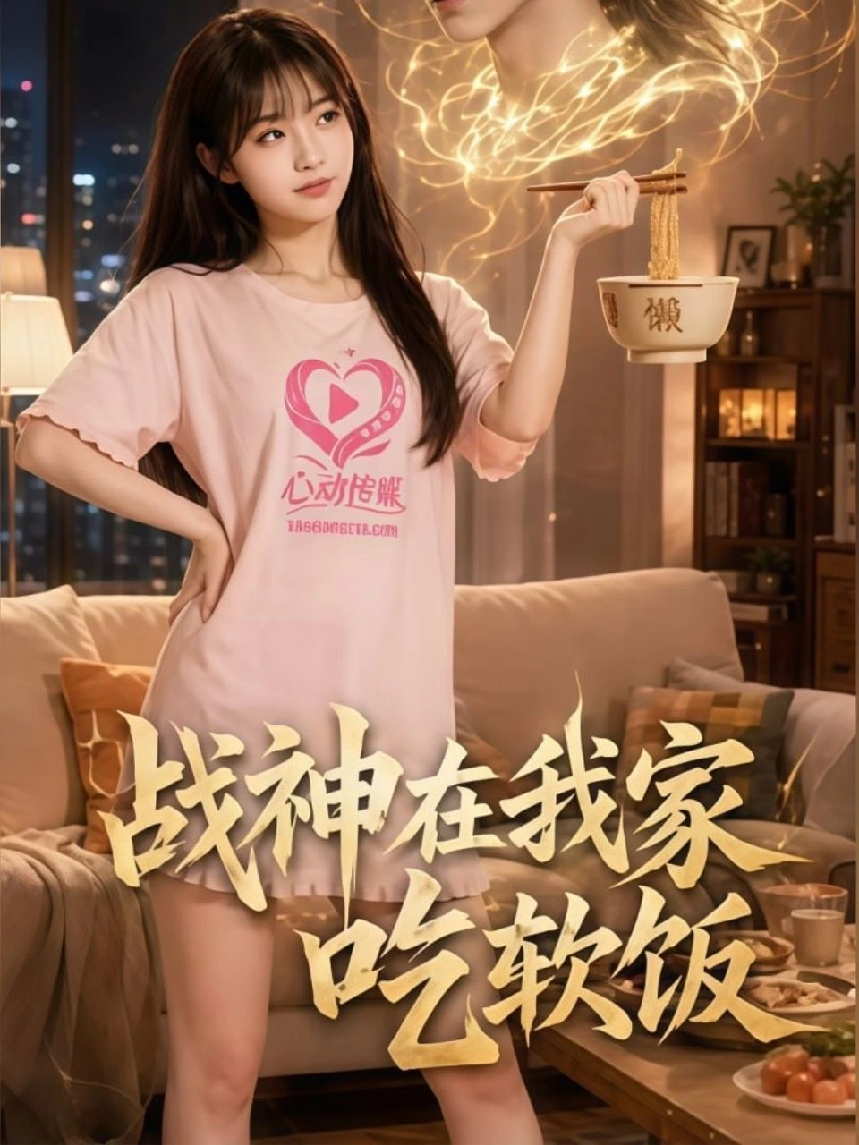 战神在我家吃软饭海报