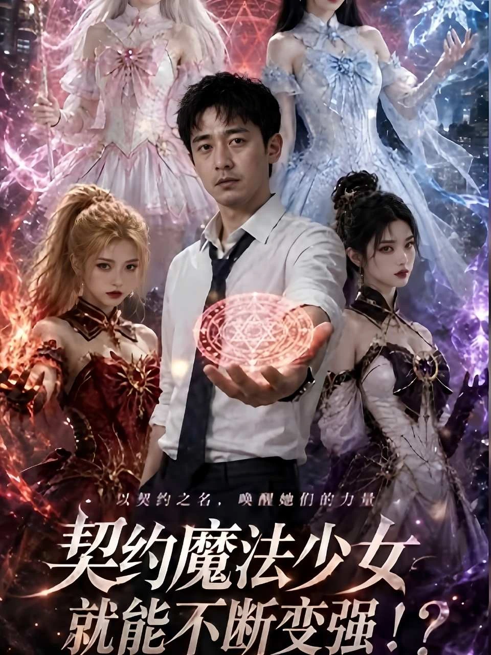 契约魔法少女就能不断变强!海报